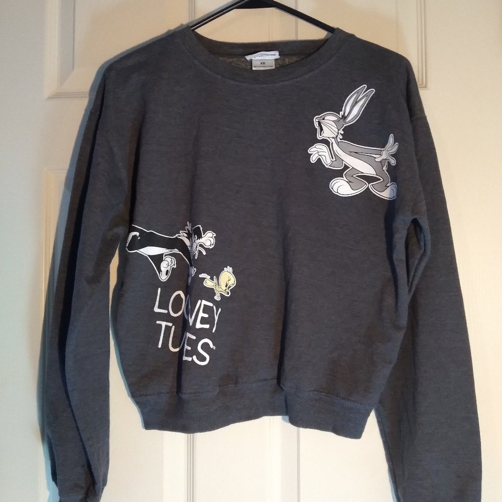 Looney Tunes Jerry Leigh Sweatshirt - Gray - Size Extra Small